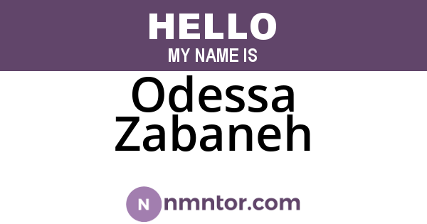 Odessa Zabaneh