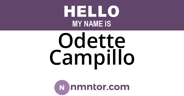 Odette Campillo