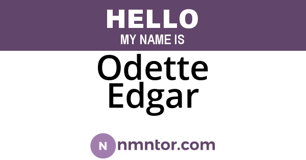 Odette Edgar