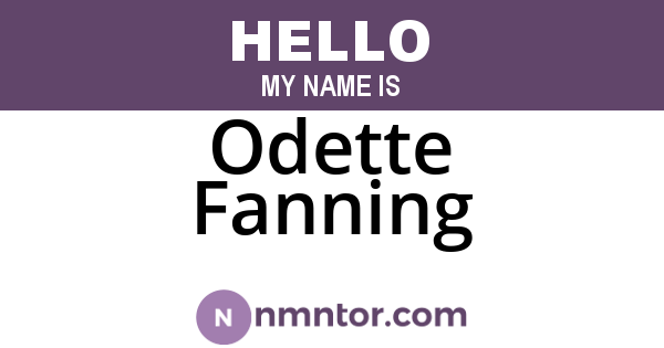 Odette Fanning