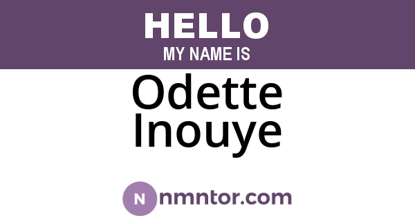 Odette Inouye