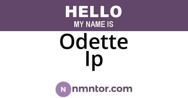 Odette Ip