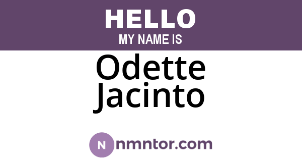 Odette Jacinto
