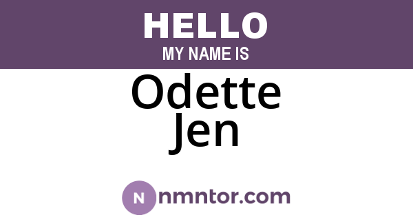 Odette Jen