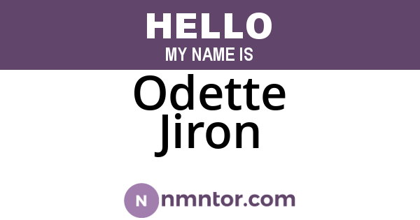Odette Jiron
