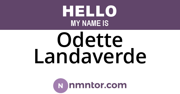 Odette Landaverde