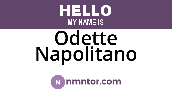 Odette Napolitano