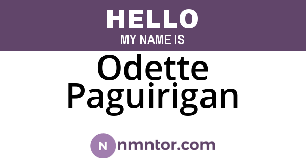 Odette Paguirigan