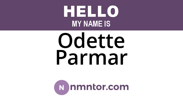 Odette Parmar