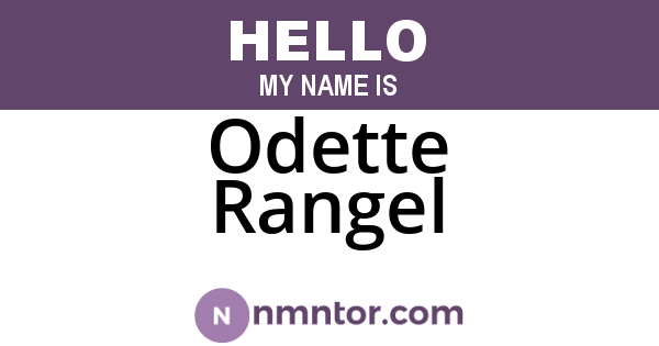 Odette Rangel