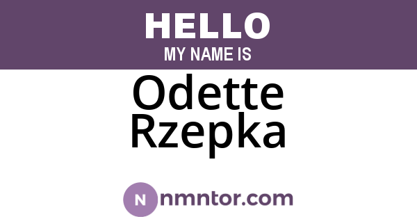 Odette Rzepka