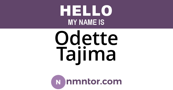Odette Tajima
