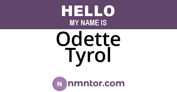 Odette Tyrol