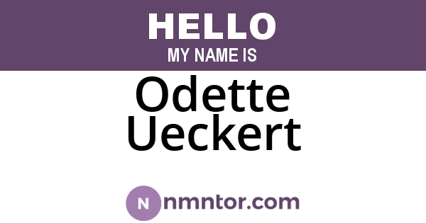 Odette Ueckert