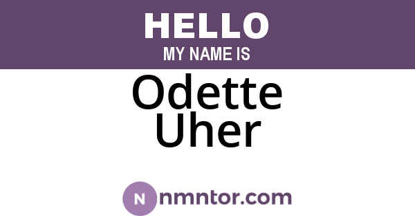 Odette Uher