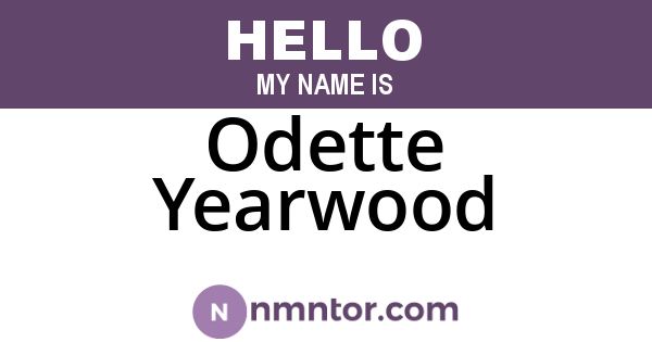 Odette Yearwood