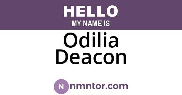 Odilia Deacon