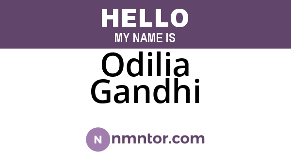 Odilia Gandhi