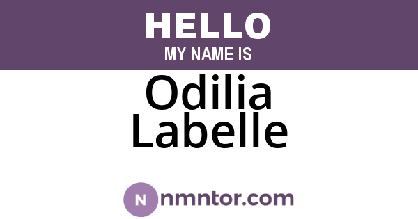 Odilia Labelle