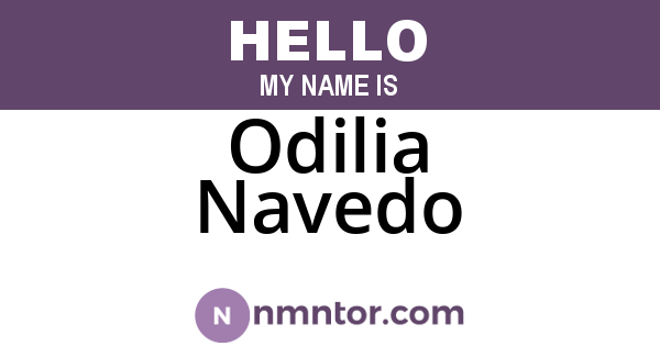 Odilia Navedo