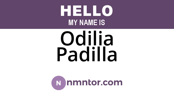Odilia Padilla