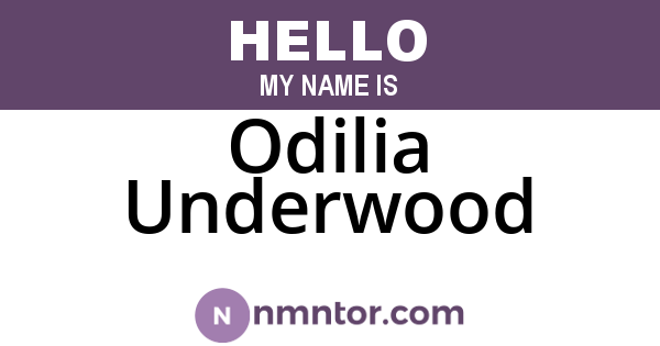 Odilia Underwood