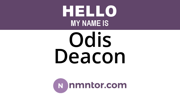 Odis Deacon