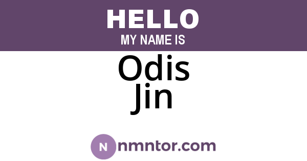 Odis Jin