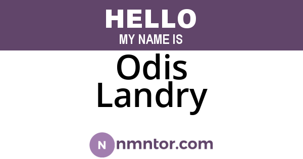 Odis Landry