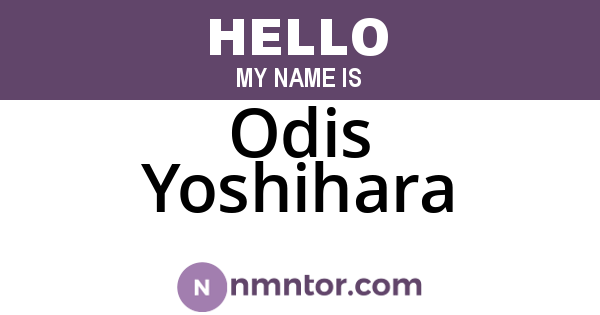 Odis Yoshihara