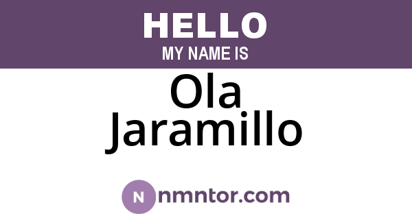 Ola Jaramillo