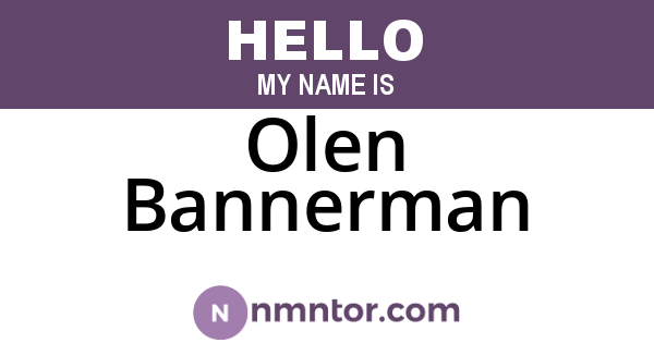 Olen Bannerman