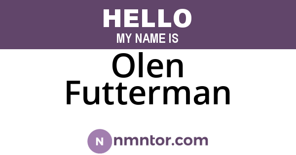Olen Futterman