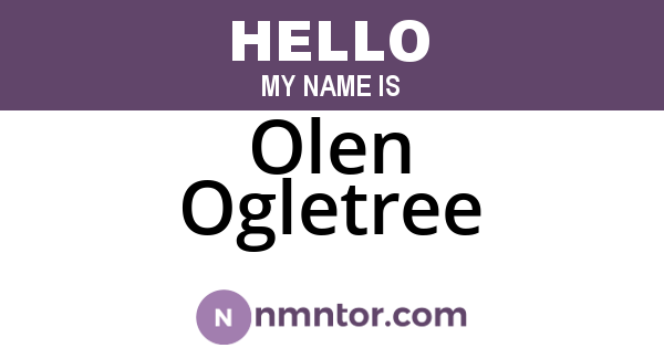 Olen Ogletree