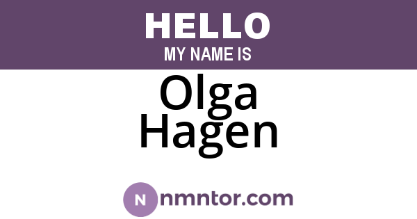 Olga Hagen