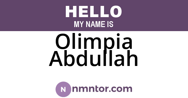 Olimpia Abdullah