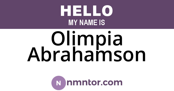Olimpia Abrahamson