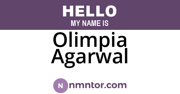 Olimpia Agarwal