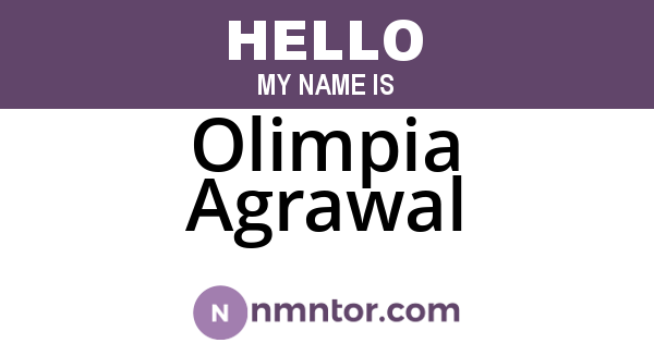 Olimpia Agrawal