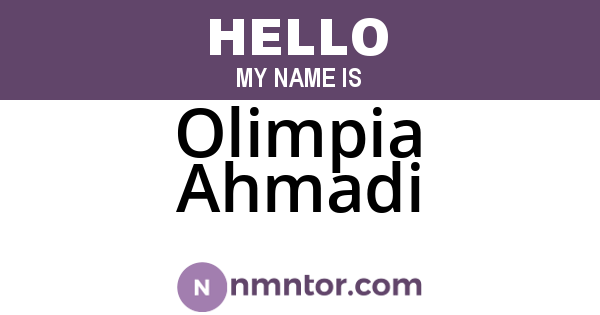 Olimpia Ahmadi