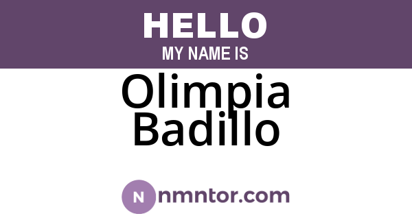 Olimpia Badillo