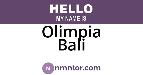 Olimpia Bali