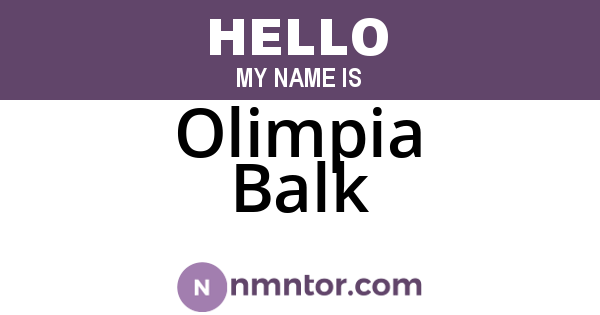 Olimpia Balk