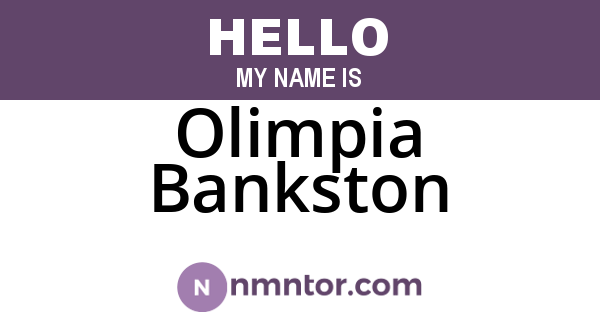 Olimpia Bankston