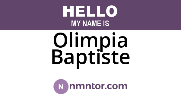 Olimpia Baptiste