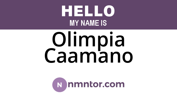 Olimpia Caamano