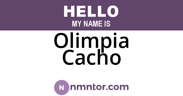 Olimpia Cacho