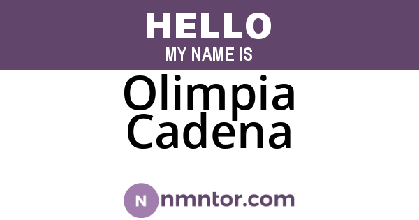 Olimpia Cadena