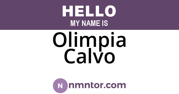 Olimpia Calvo