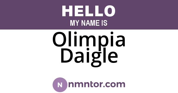 Olimpia Daigle
